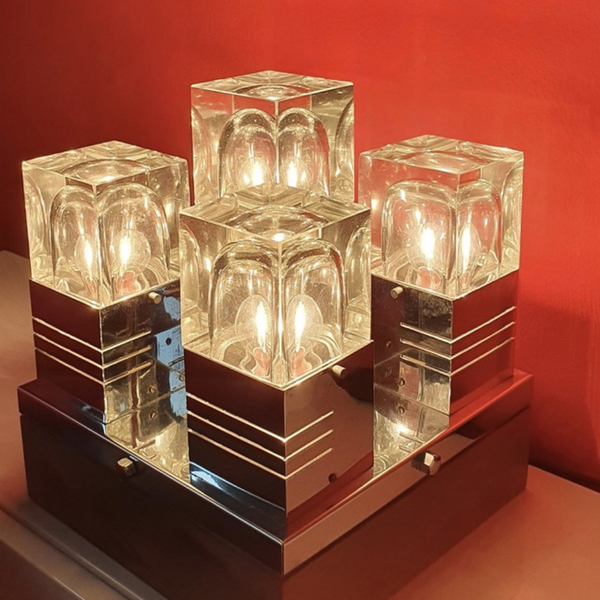 Lampada a cubi di vetro — Bellerrimo