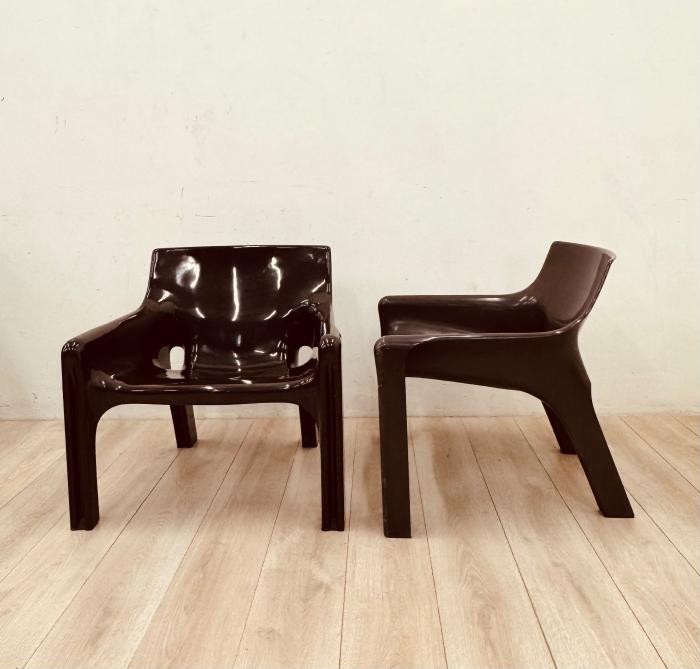 Coppia poltrone VICARIO Artemide / Vico Magistretti