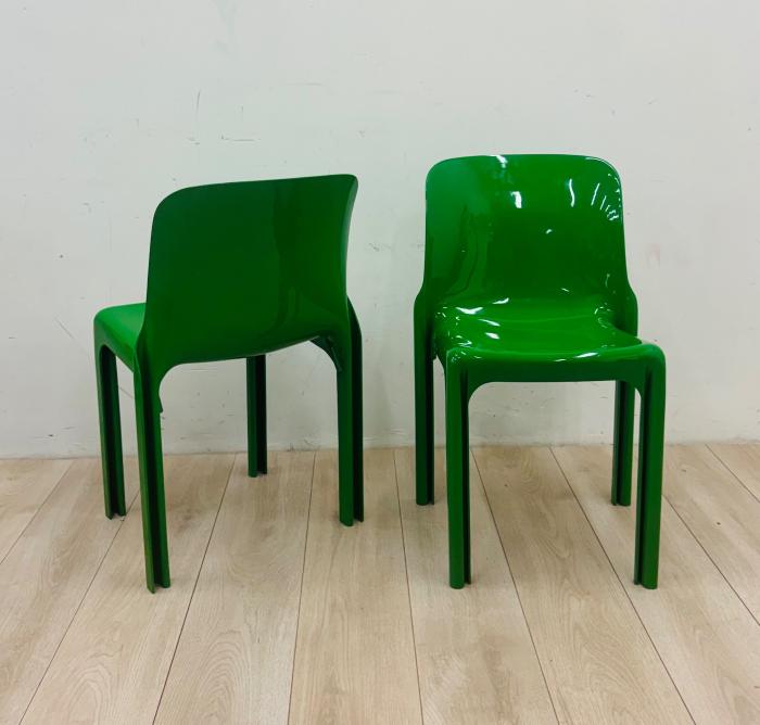 Coppia sedie SELENE - Artemide / Vico Magistretti — fotografia 3