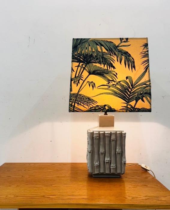 Lampada da tavolo in cermica "bambu"