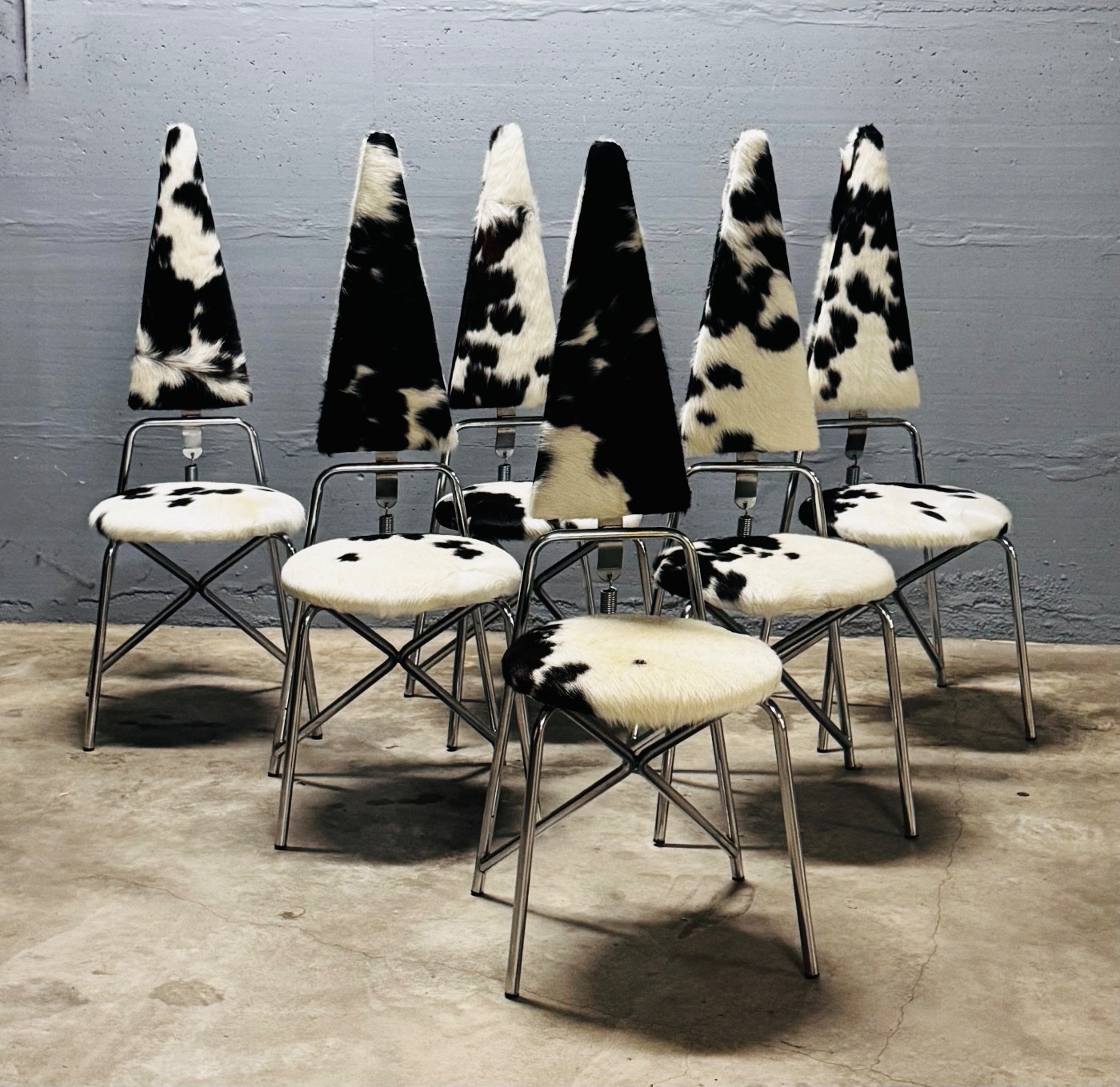 Sedie Design Rach Finazzi - Cavallino e Metallo | Modernariato 1990