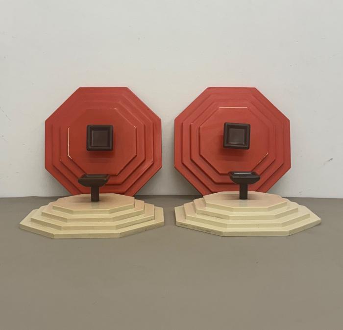 Ser di appendiabiti da perete in stile Space Age - Anni 70 — fotografia 3