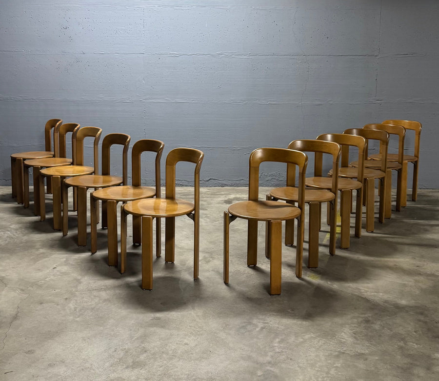 Set 12 sedie design Bruno Rey - Dietiker anni 1970