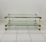 TAVOLINO PIERRE VANDEL - PLEXIGLASS VETRO E METALLO  ANNI 1970 PARIGI