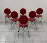 Sedie Design Rach Finazzi in ecopelle e Metallo | Modernariato 1990