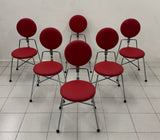 Sedie Design Rach Finazzi in ecopelle e Metallo | Modernariato 1990