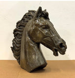 SCULTURA TESTA DI CAVALLO - Gesso anni 1980