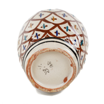Terracotta vase with geometric decoration