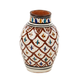 Terracotta vase with geometric decoration